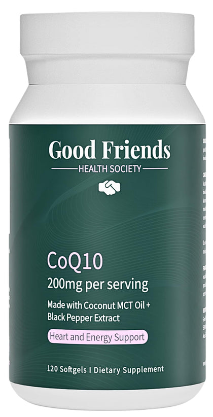 Good Friends CoQ10 Ubiquinol 200mg 120 gélules vue de face