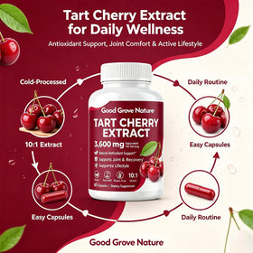 Good Grove Nature Extrait de Cerise Acide 60 capsules vue arrière