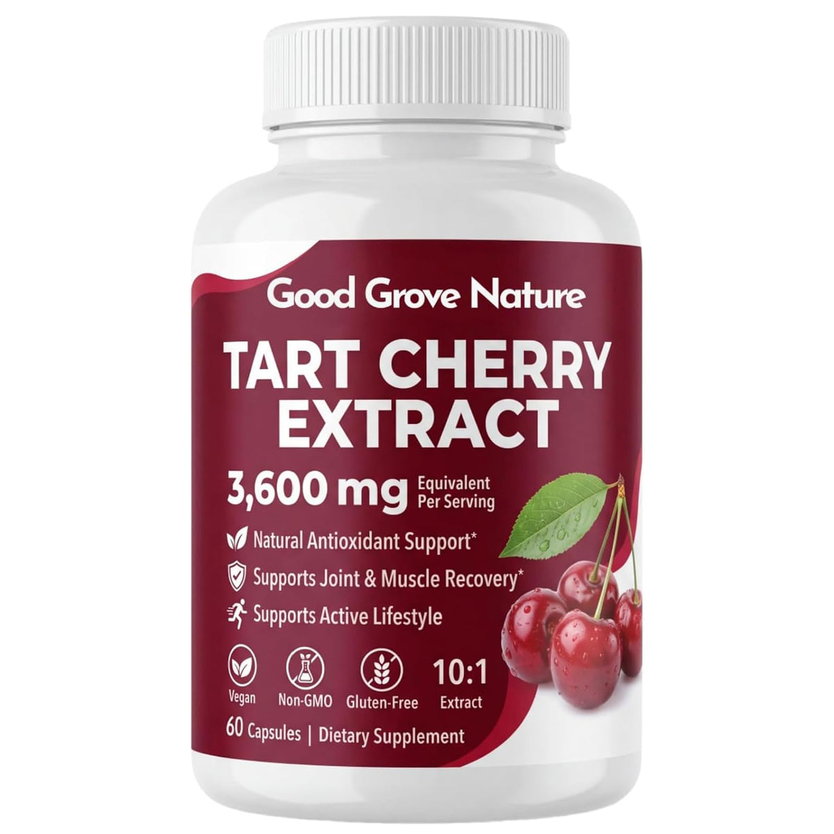 Good Grove Nature Extrait de Cerise Acide 60 capsules vue de face