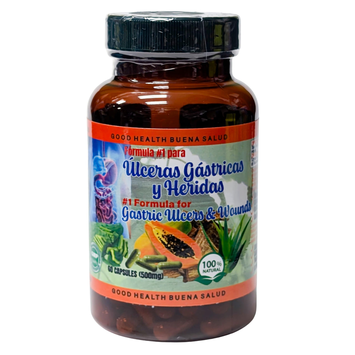 Good Health Buena Salud Formule Cuachalalate 60 capsules, vue de face