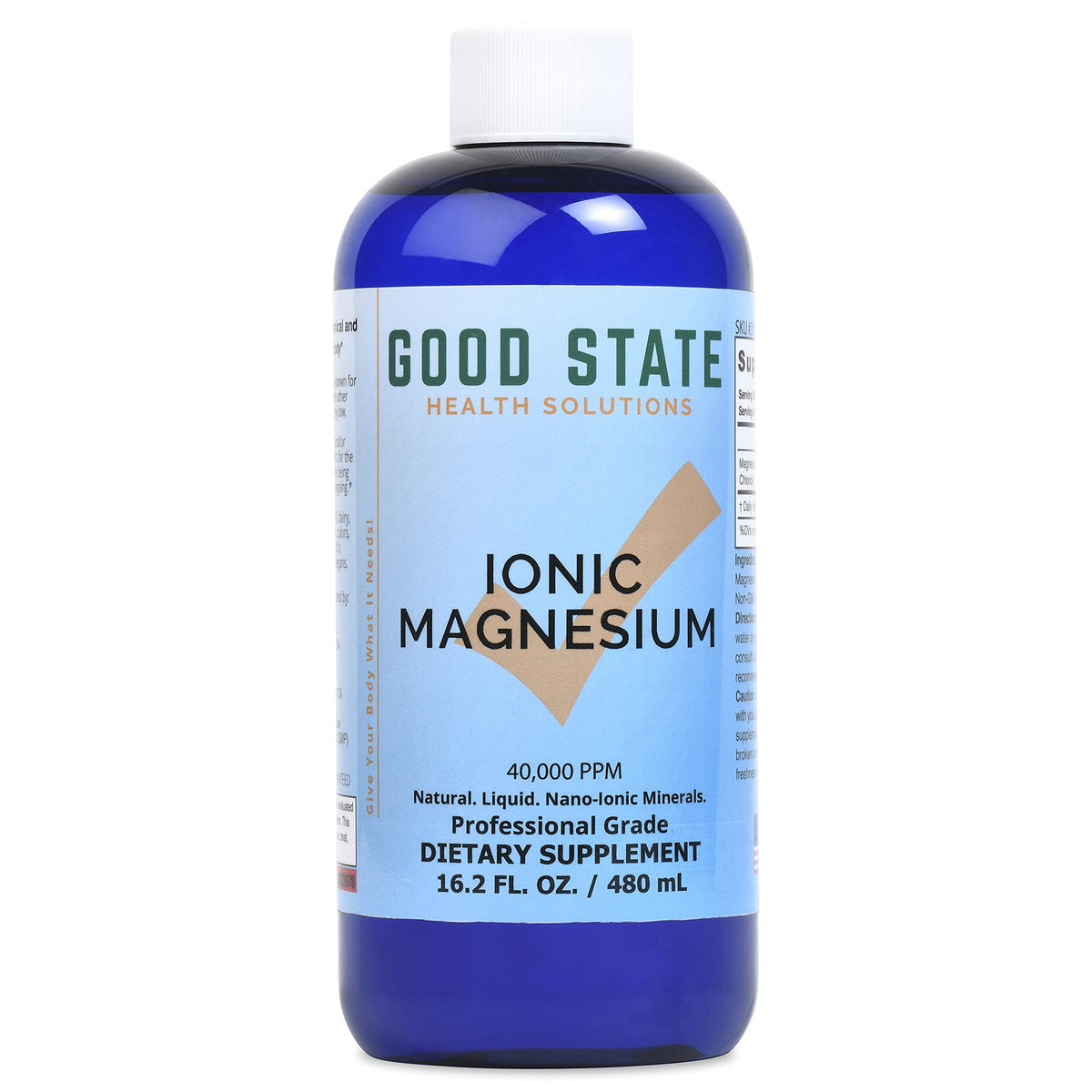Good State magnésium ionique 16 oz bouteille vue avant