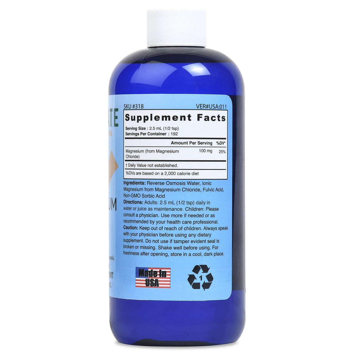 Good State magnésium liquide avec étiquette et dosage