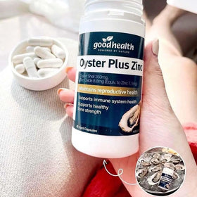 Goodhealth Oyster Plus 60 capsules avec arrière-plan neutre