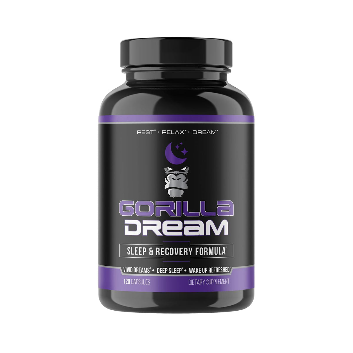 Gorilla Mind Dream Complément Sommeil 120 Capsules vue de face
