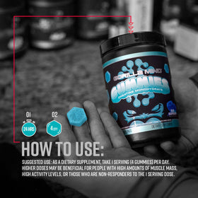 Gorilla Mind Gummies Créatine 5g sur une table