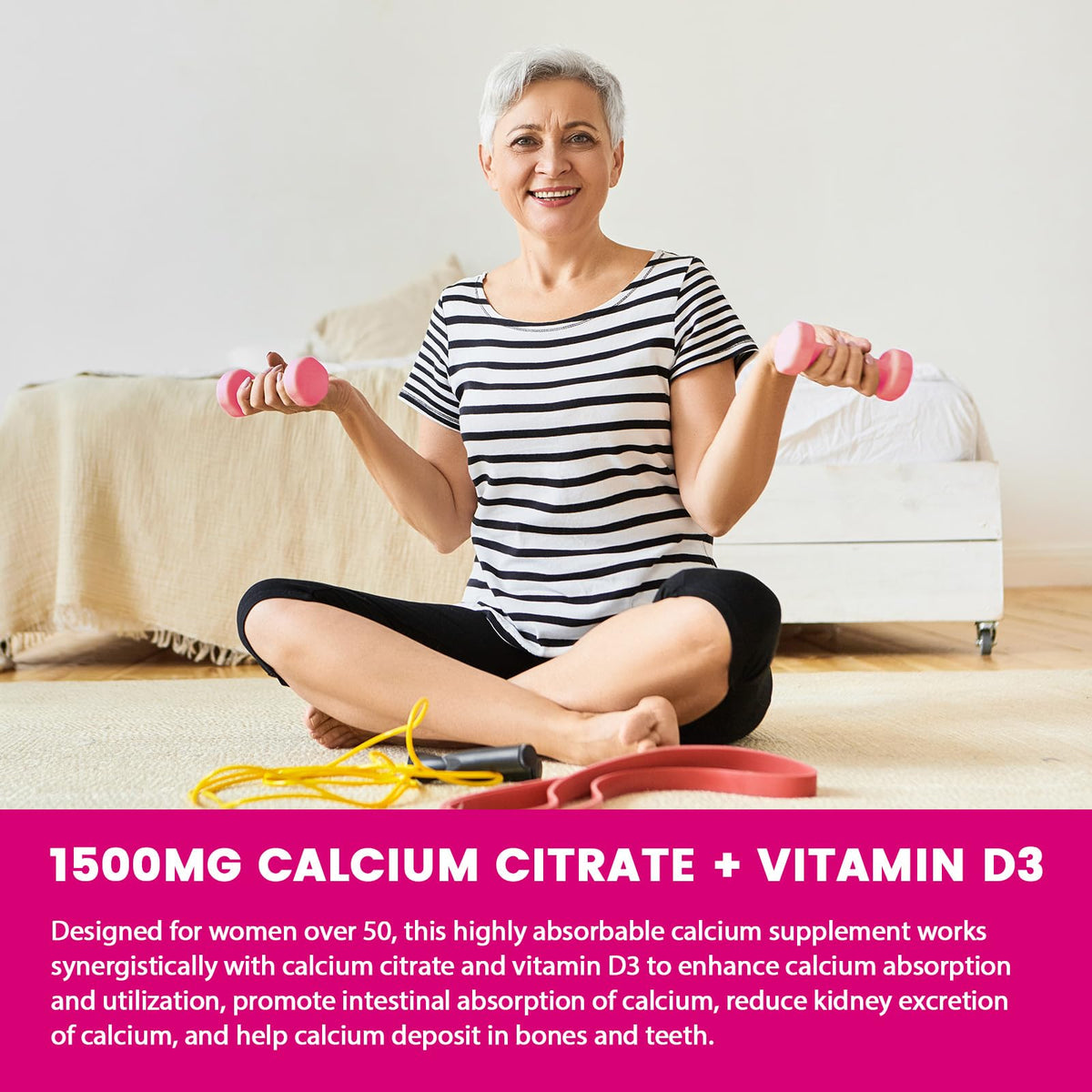 GORNVB Calcium Citrate Gummies displayed with fruits