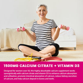 GORNVB Calcium Citrate Gummies displayed with fruits