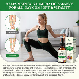 GORNVB Gouttes de Drainage Lymphatique 60 ml avec ingrédients naturels