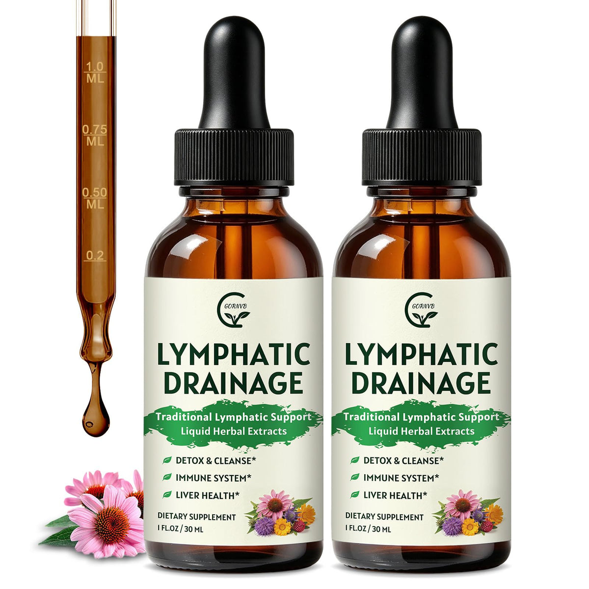 GORNVB Gouttes de Drainage Lymphatique 60 ml vue de face
