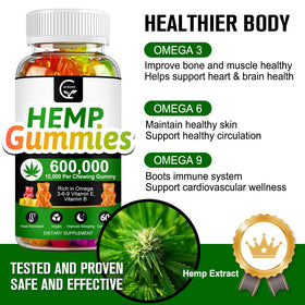 GORNVB Gummies au Chanvre 600 000 gummies en forme amusante