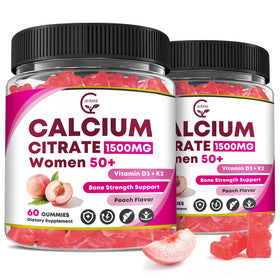 GORNVB Gummies Calcium Citrate 1500 mg avec Vitamine D3 K2 emballage avant