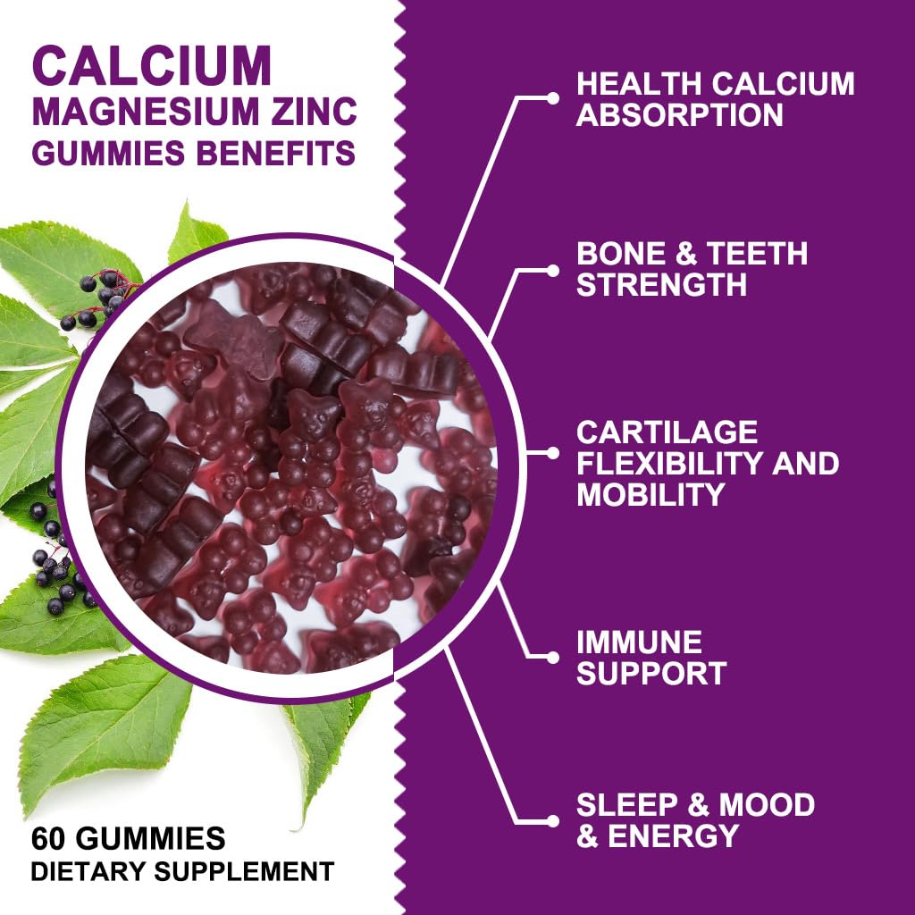 GORNVB Gummies Calcium Magnésium Zinc 2:1 prise quotidienne