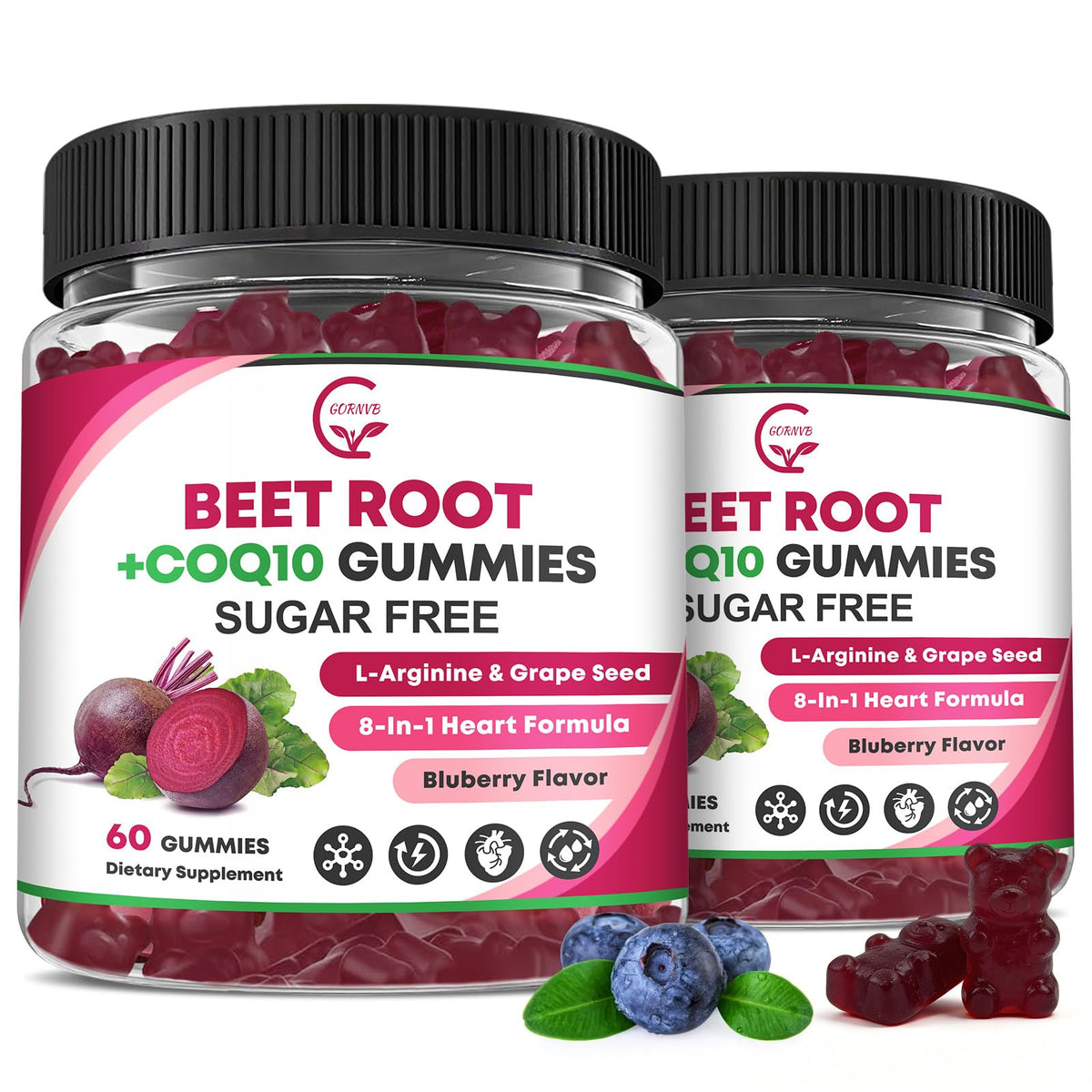 GORNVB Gummies de Betterave en pot de 458g