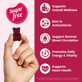 GORNVB Gummies de Betterave, étiquette du produit avec ingrédients