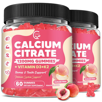 GORNVB Gummies de Citrate de Calcium 1200 mg vue de face
