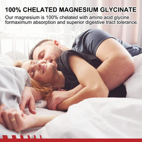 GORNVB Gummies de Glycinate de Magnésium 400mg, arrière de l'emballage