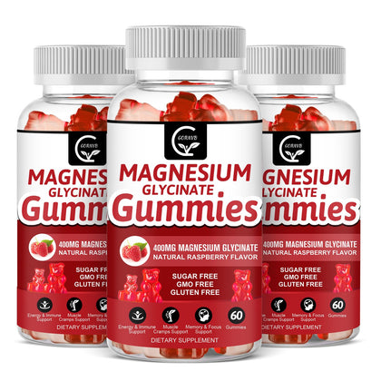 GORNVB Gummies de Glycinate de Magnésium 400mg, vue avant
