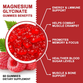 GORNVB Gummies de Glycinate de Magnésium, prises dans la main