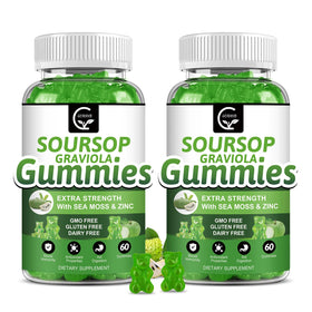 GORNVB Gummies Graviola Soursop 2200mg pot de 120 gummies
