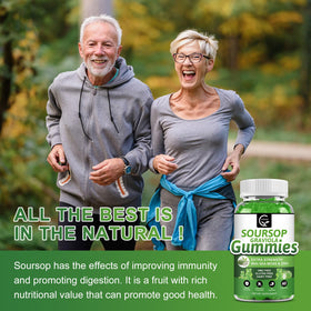 GORNVB Gummies Graviola Soursop ouvertes avec gummies visibles
