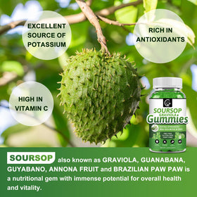 GORNVB Gummies Graviola Soursop sur une table