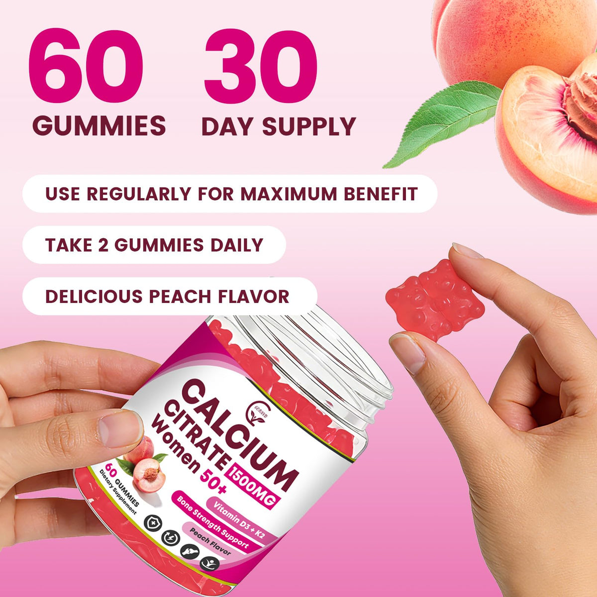 GORNVB Gummies in hand ready to be taken