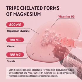GORNVB Magnésium Liquide 1000mg avec un verre et des framboises