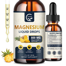 GORNVB Magnésium Liquide 1000mg flacon avant avec étiquette ananas