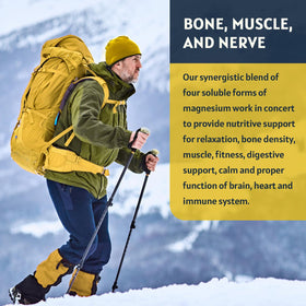 GORNVB Magnésium Liquide 1000mg flacon avec dose de 1ml sur une cuillère