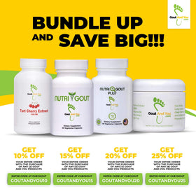 Gout and You NutriGout capsules with natural ingredients