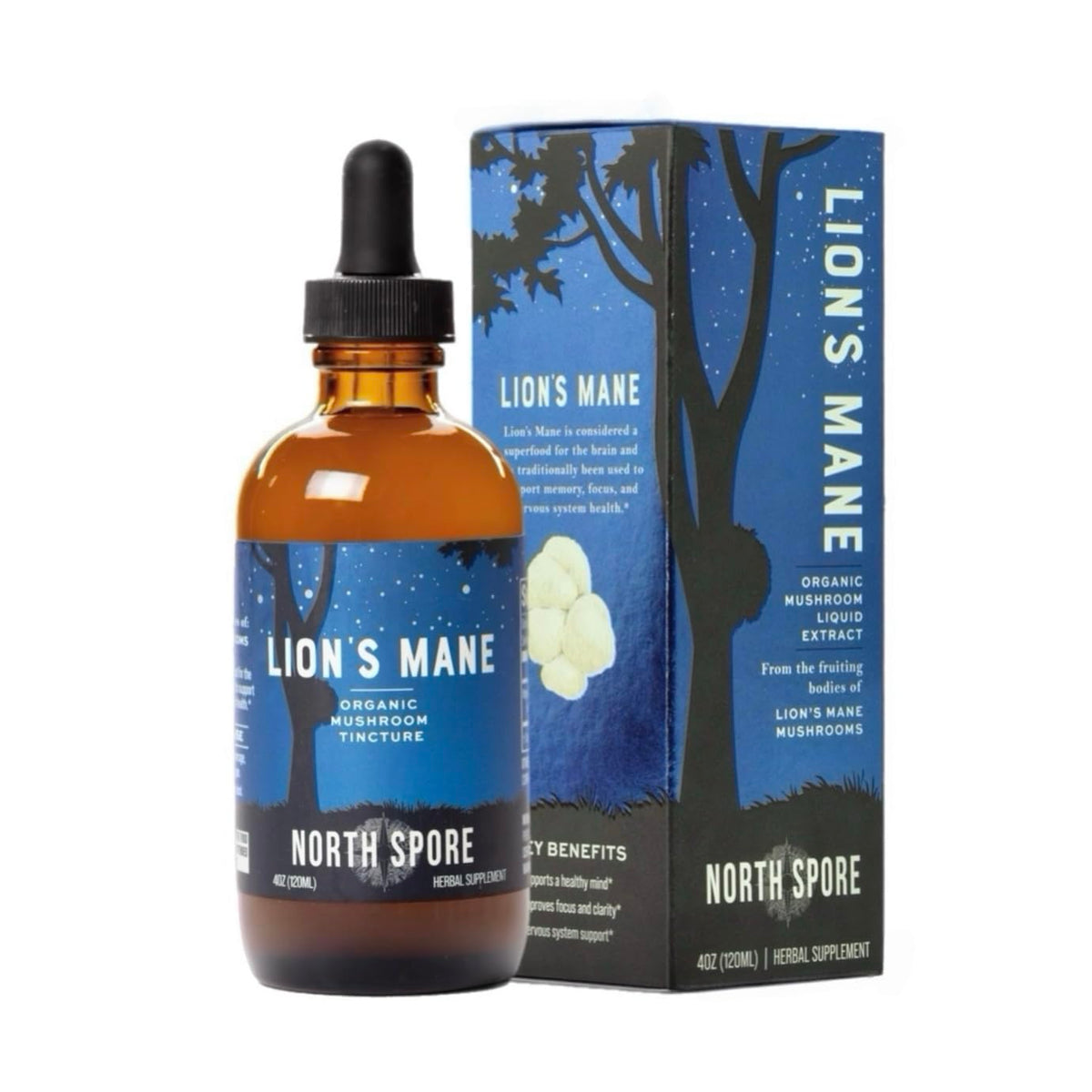 Goutte d'extrait liquide de Crinière de Lion sur une cuillère