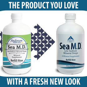 Goutte de Anderson Sea M.D. dans un verre d'eau