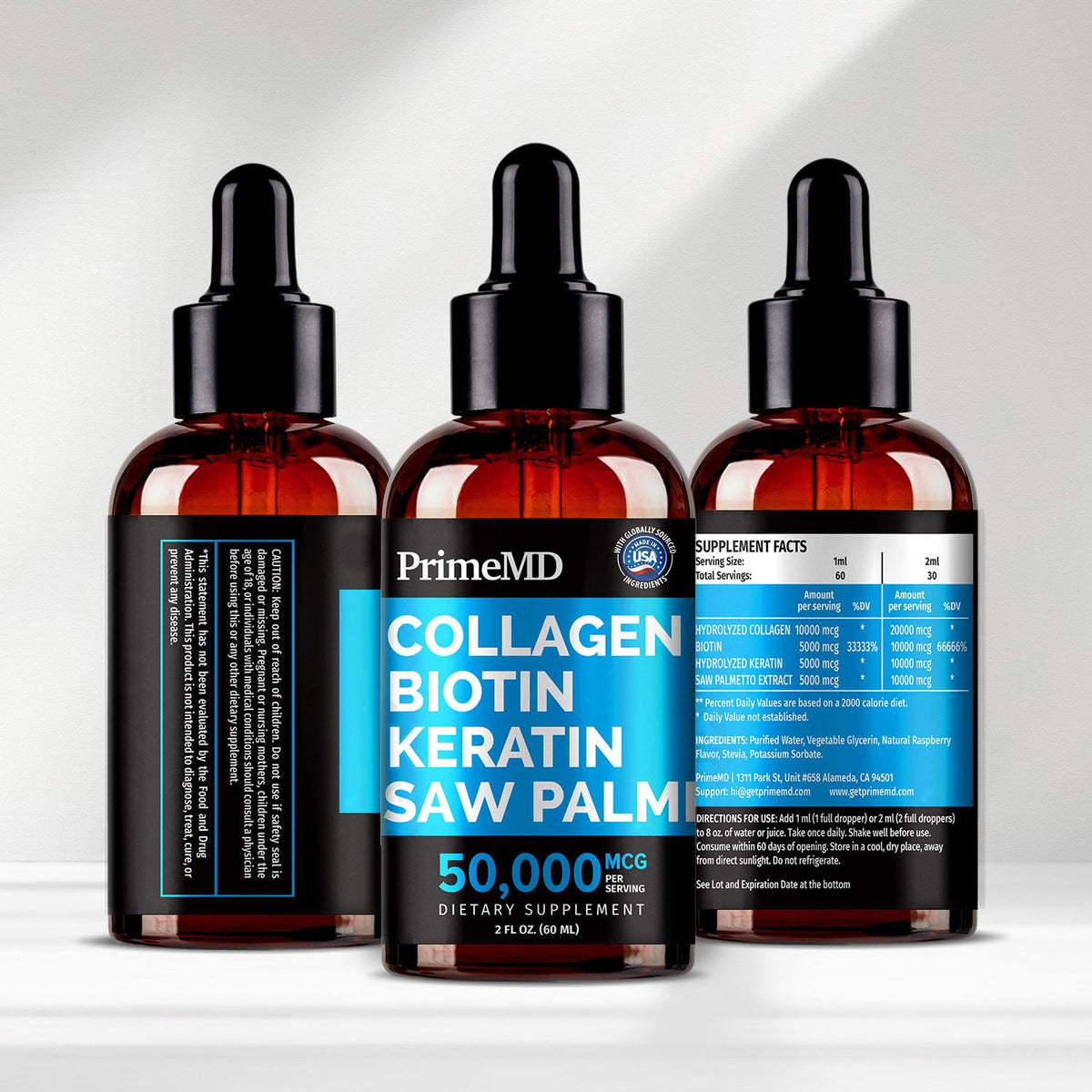 Goutte de sérum PrimeMD sur une cuillère