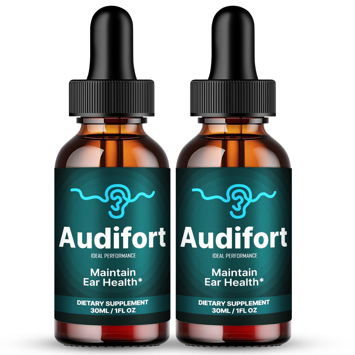 Gouttes Audifort pour acouphènes, flacon vue avant