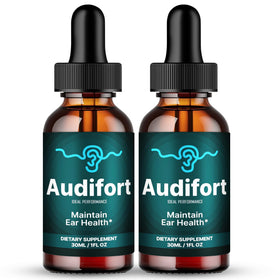 Gouttes Audifort pour acouphènes, flacon vue avant