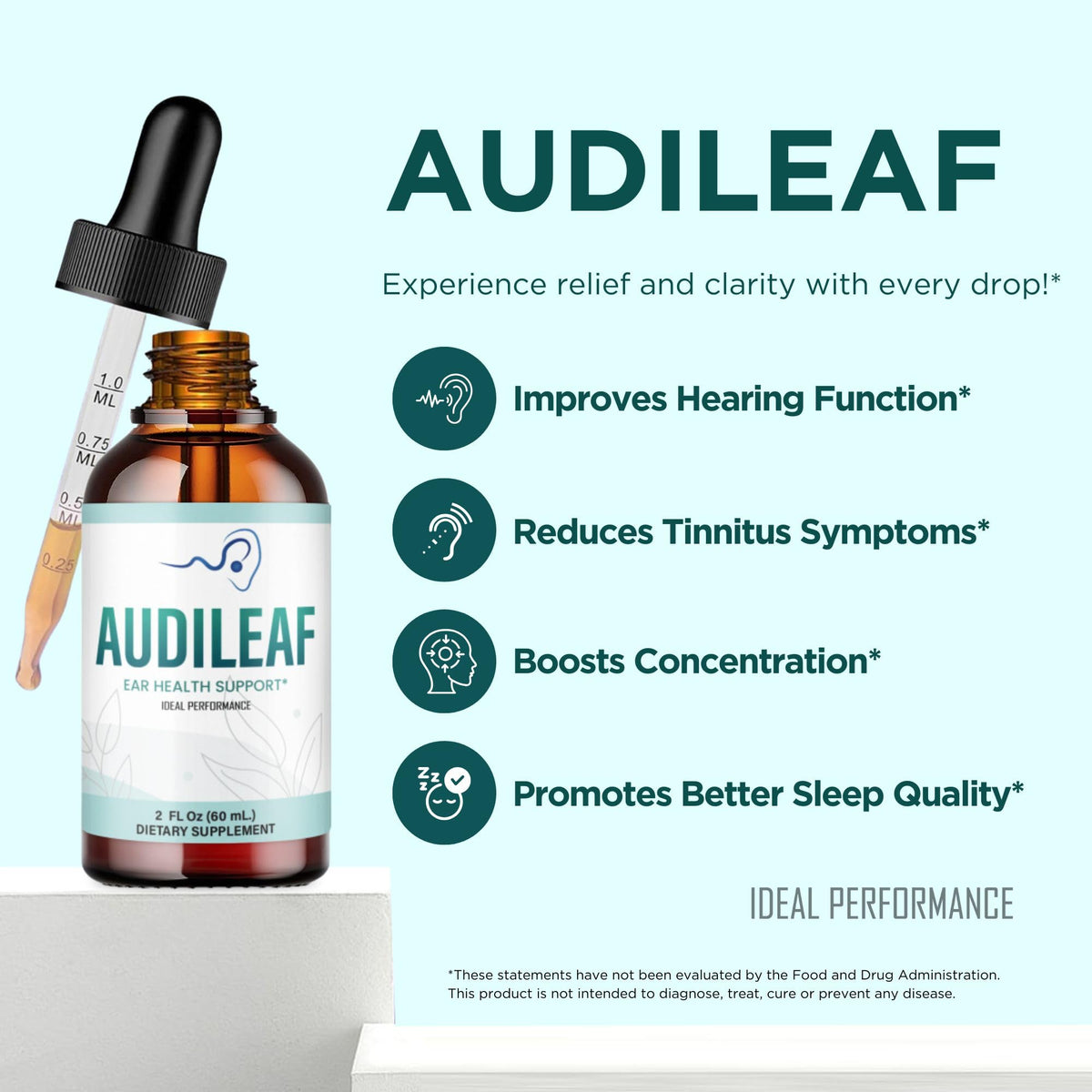 Gouttes Audileaf avec arrière-plan de nature