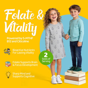 Gouttes d'Acide Folique LTTLAODIZ 5-MTHF arrière du flacon