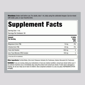 Gouttes d'acide fulvique Piping Rock avec étiquette et dosage