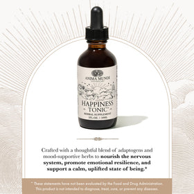 Gouttes d'Ashwagandha Anima Mundi sur fond naturel