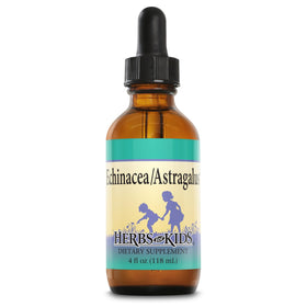Gouttes d'échinacée et d'astragale Herbs For Kids 4oz vue de face