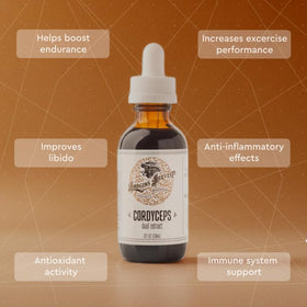 Gouttes d'extrait de champignon cordyceps bio Hodgins Harvest