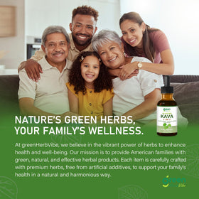 Gouttes d'extrait de Kava dans un cadre naturel