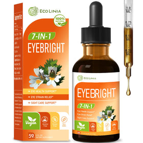Gouttes d'herbes Eyebright ECOLINIA flacon de 60 ml