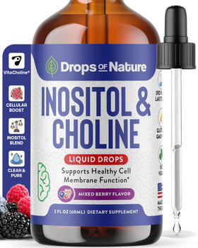 Gouttes d'Inositol & Choline de Drops Of Nature 60 mL vue avant