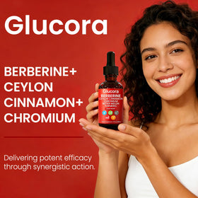 Gouttes de Berbérine de Glucora avec pipette à côté