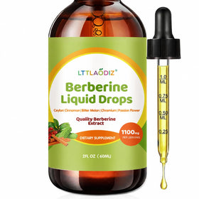 Gouttes de Berbérine LTTLAODIZ 300mg flacon 2 fl oz avec étiquette