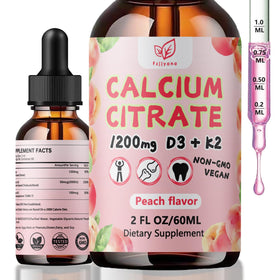 Gouttes de calcium citrate Fzjjyana 1200 mg avec flacon et bouchon
