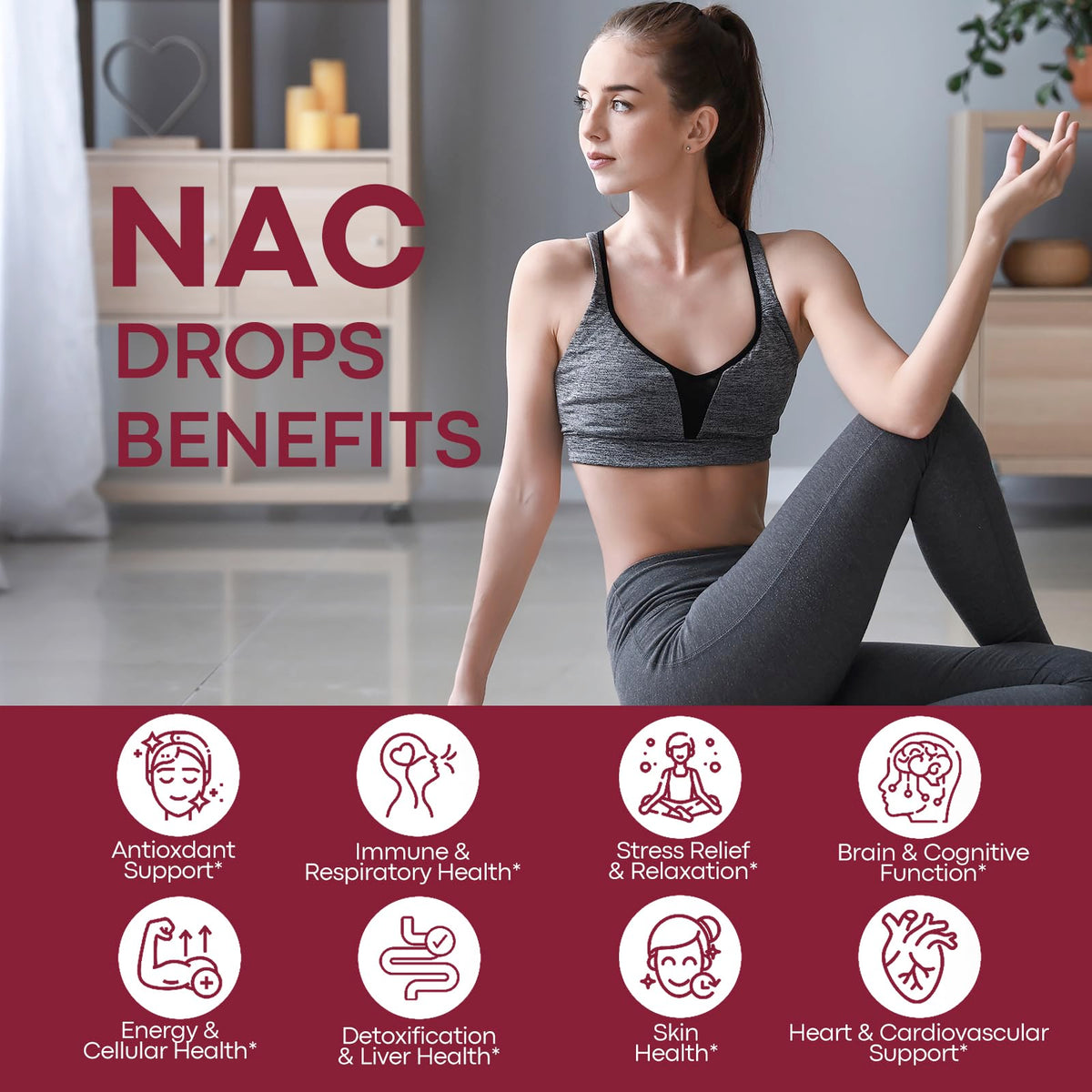 Gouttes de CFILIHTC NAC dans une cuillère
