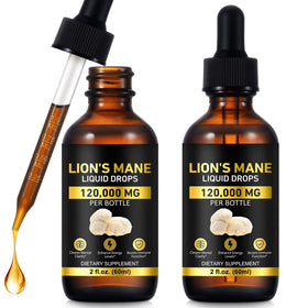 Gouttes de champignon crinière de lion MAYPJHEH flacon de 4 oz