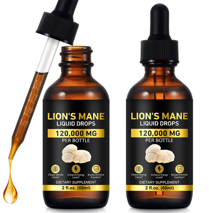 Gouttes de champignon crinière de lion MAYPJHEH flacon de 4 oz